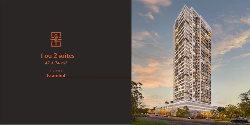 Emirates Parque Flamboyant - TORRE ISTAMBUL - 2Quartos - 2Banheiros- ÁGIO + Financiamento