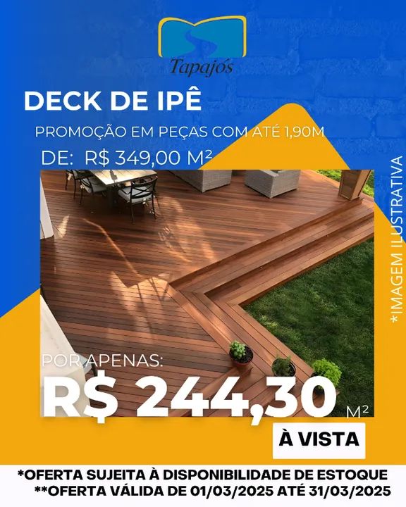 Deck de Ipê na Tapajós Madeiras