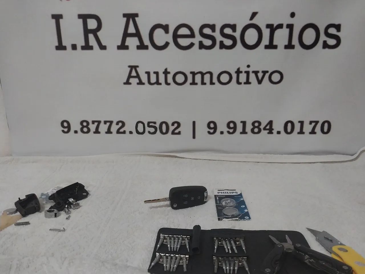 Chave e carcaça canivete automotivo  - Foto 3