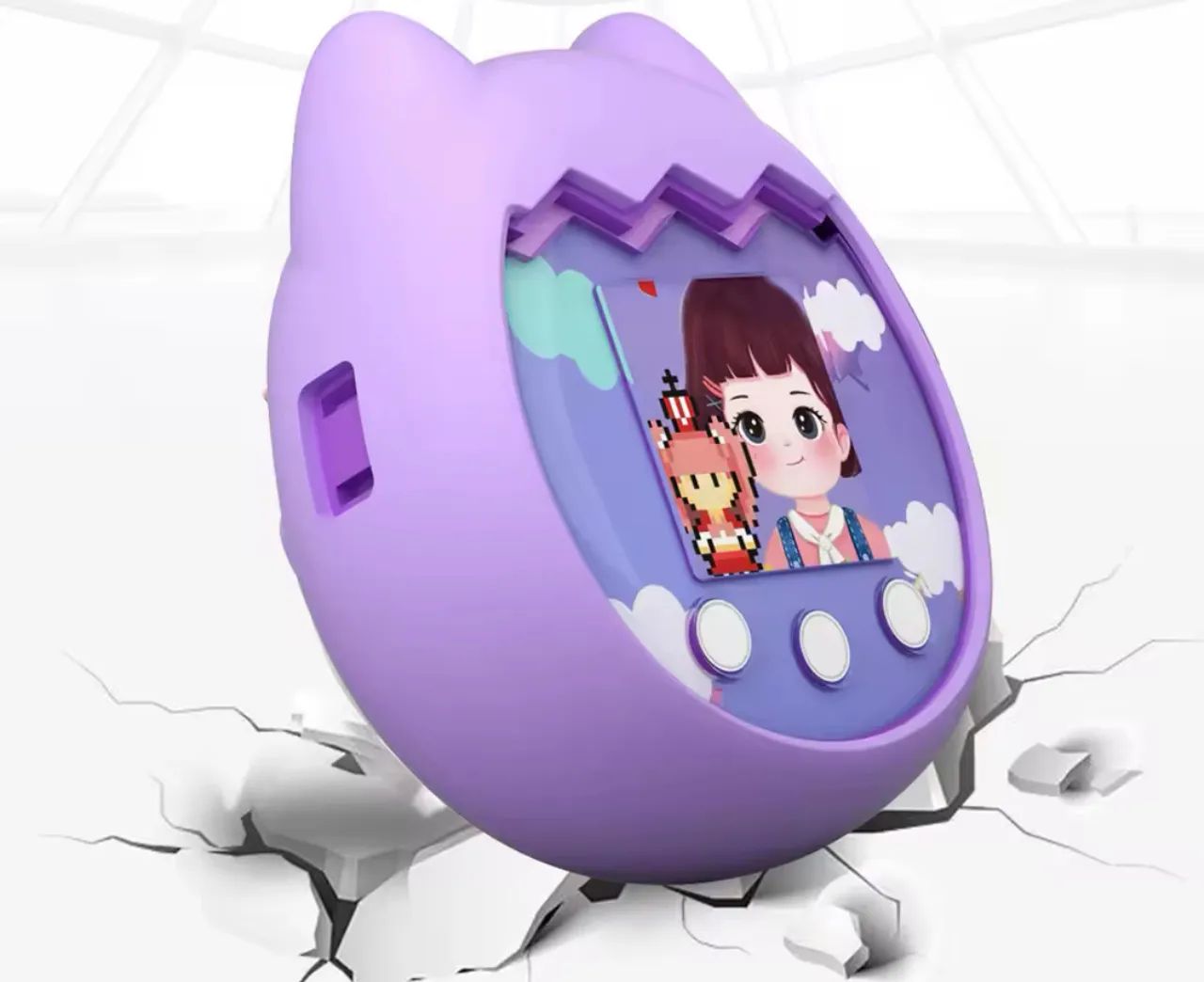 Tamagotchi Pix capinha com strap de silicone - Foto 4