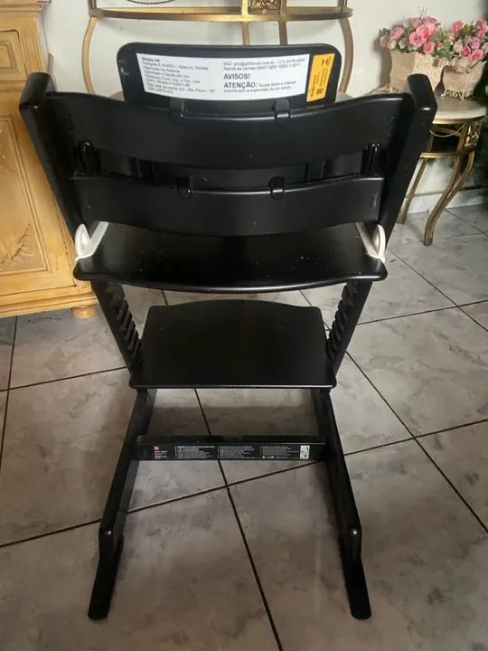 Cadeira de Alimentação Stokke Tripp Trapp - Preto - Foto 5