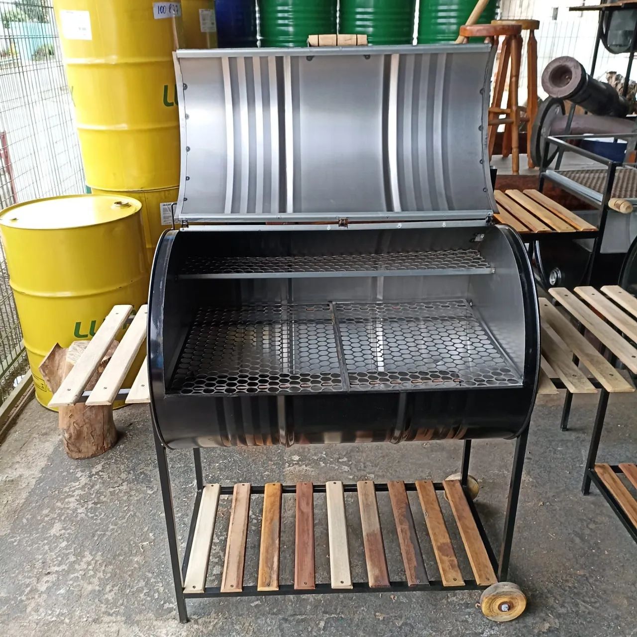 Churrasqueira de tambor: churrasco perfeito com qualidade e praticidade.  - Foto 4