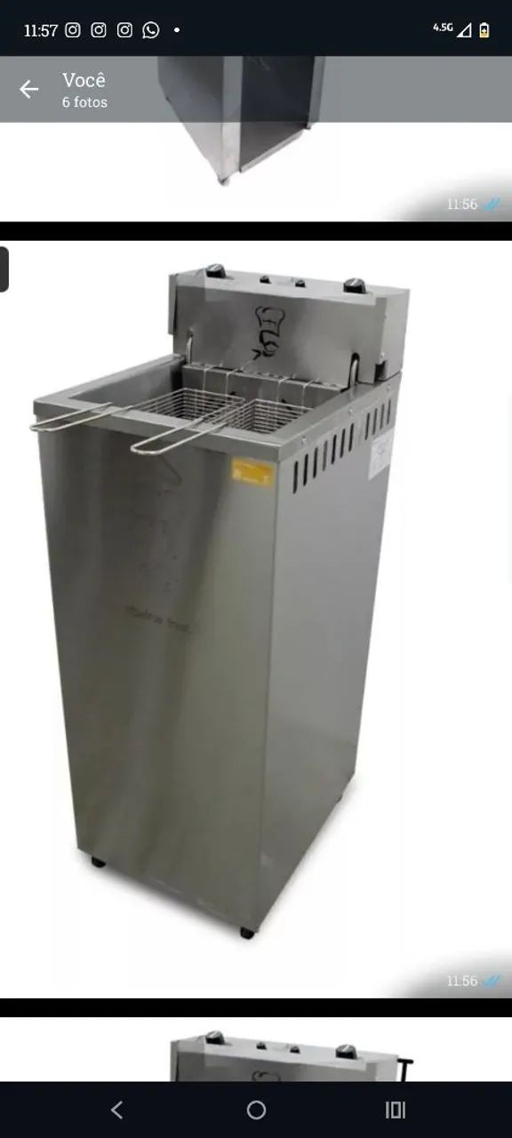 VENDO FRITADEIRA ELÉTRICA DA MARCA RIBEIRO INOX ÁGUA E ÓLEO. INOX