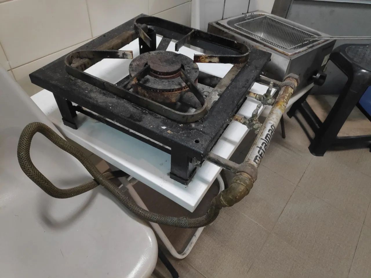 Fogão Industrial a gás botijão metalmaq dupla chama - Foto 2