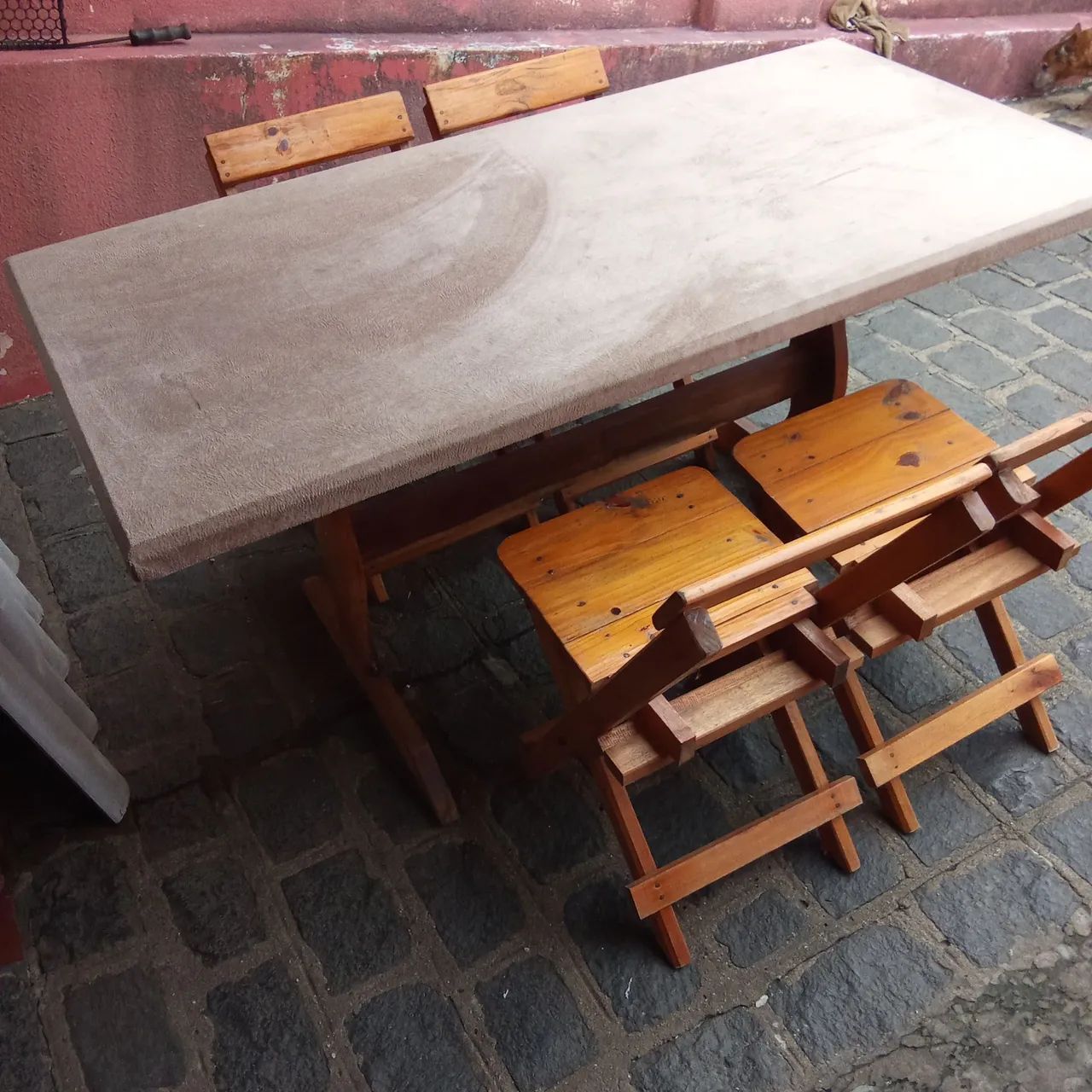 Conjunto de Mesa e Cadeiras Dobráveis - Foto 6