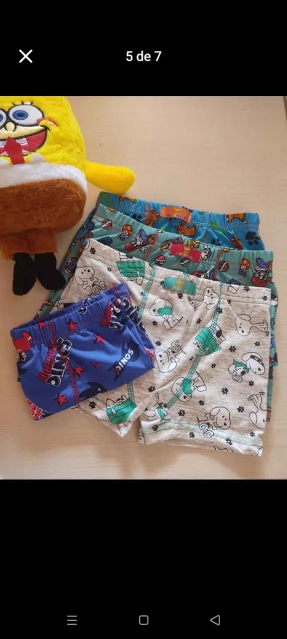 Conjunto de 4 cuecas boxer infantil - Foto 4