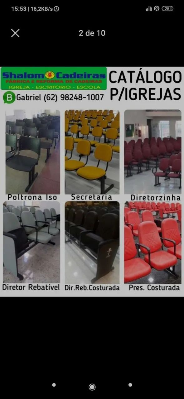 Cadeiras para Igreja - Shalom Cadeiras