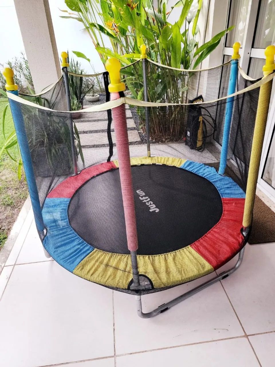 Cama elástica (Pula Pula) Protoys com diâmetro 1.40m tela preta - Foto 2