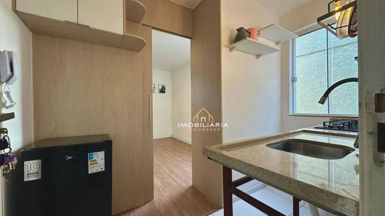 Apartamento com 1 dormitório para alugar, 19 m² por R$ 1.682,12/mês - Bairro Alto - Curiti