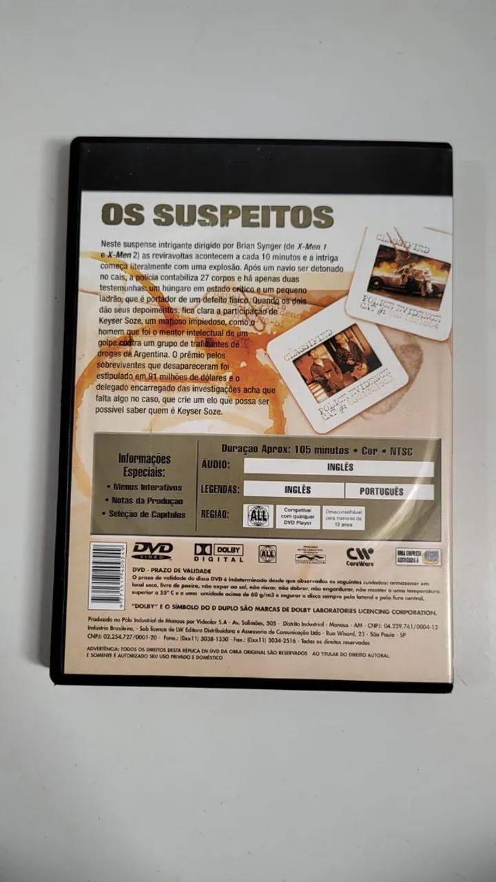 DVD - Os Suspeitos (The Usual Suspects) - Foto 2
