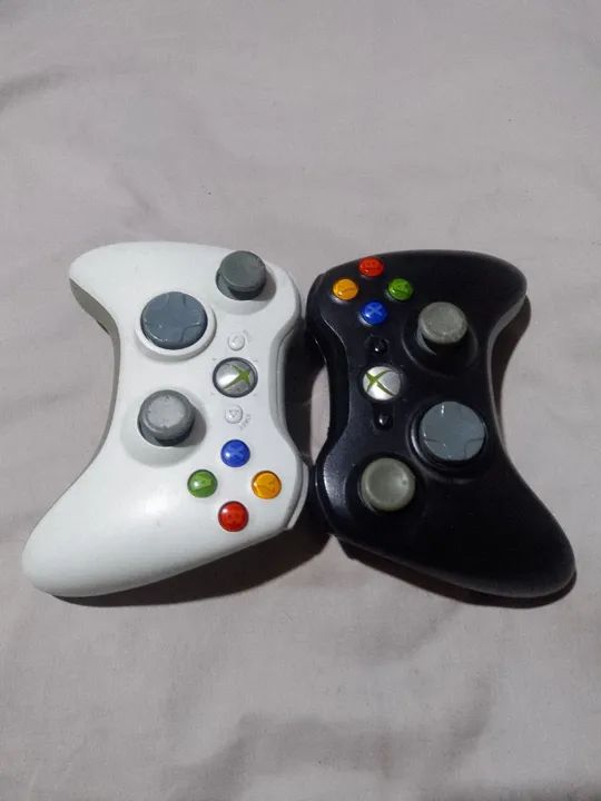 Controle x box x-box 360 branco white  - Foto 2
