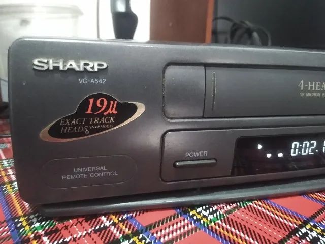 Video Cassette Sharp 4 cabeças (VC A542U) - Foto 5