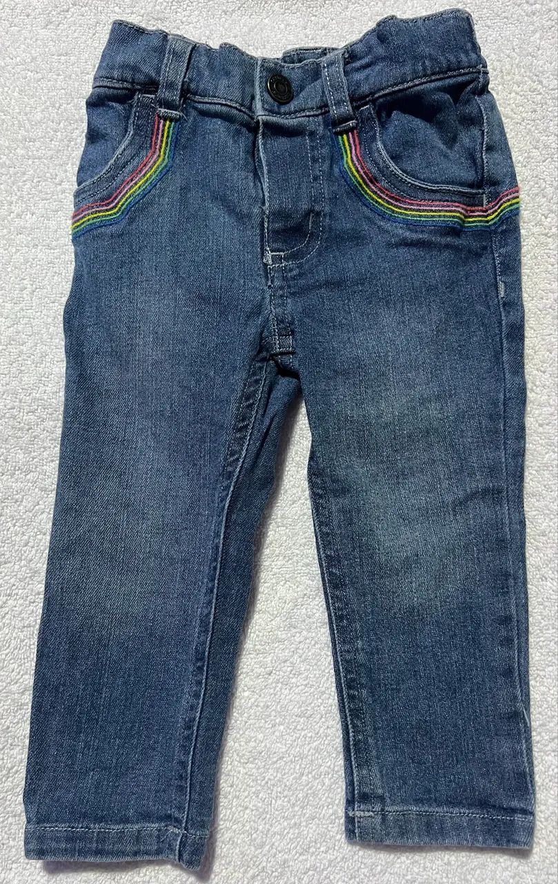 Calça jeans bebê 12 meses Carters - Foto 2