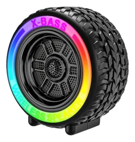 Caixa de Som Bluetooth X-Bass - Design de Pneu