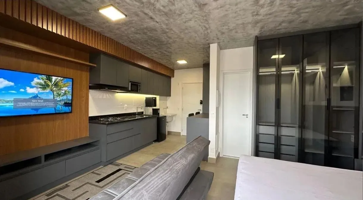 Alugo Flat Mobiliado e Decorado 1 Vaga 35m2 Setor Oeste - Goiânia - GO