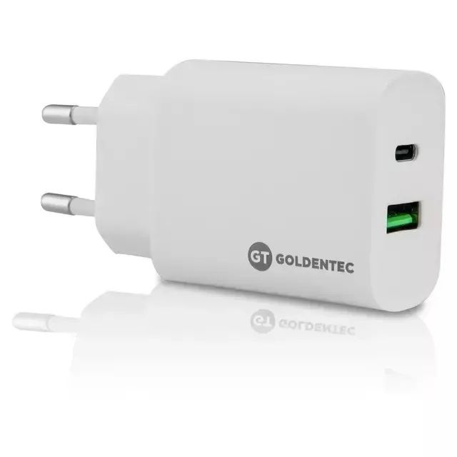 Carregador de Parede GT 3.0A 18W Branco Bivolt (1 USB-C)(1 USB) 3.0 Fast Charge - WZetta - Foto 3
