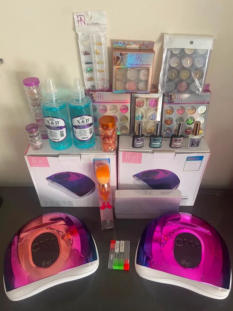Kit unha de gel e fibra
