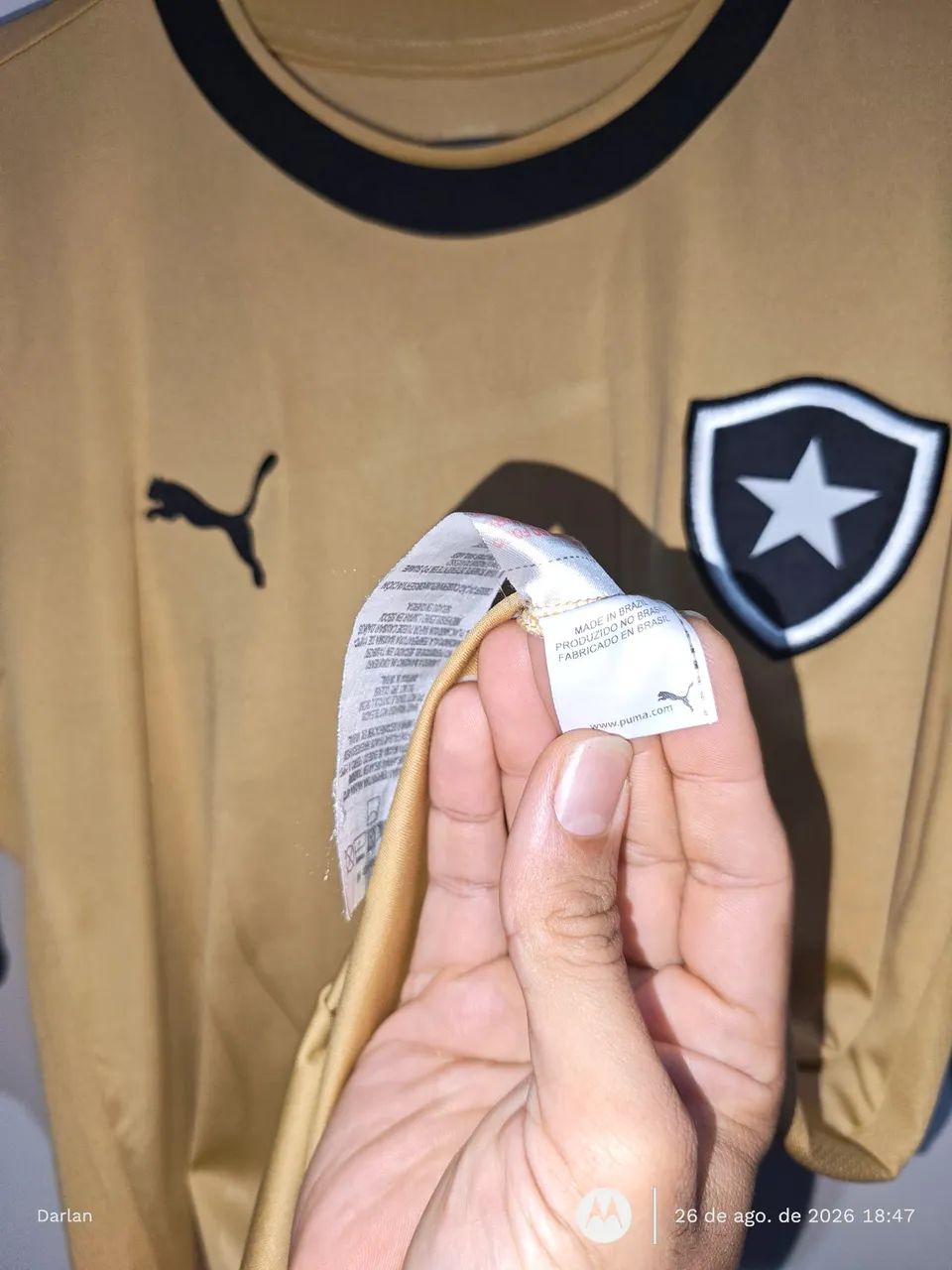 Camisa Botafogo Dourada Edição Especial  - Foto 2