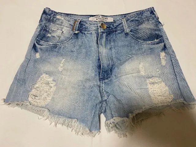 Short jeans Lança Perfume TAM 38/40 - Foto 2