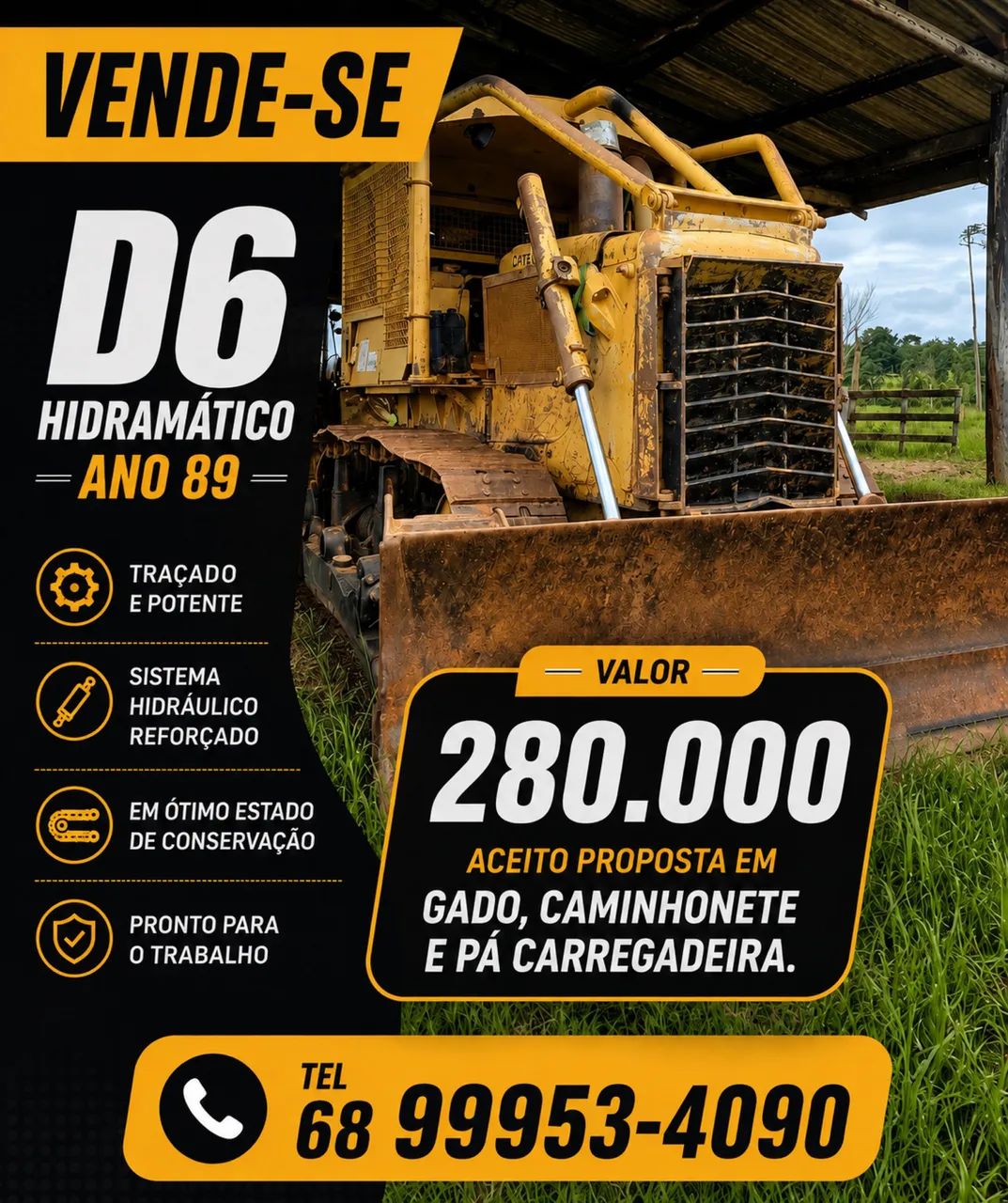 Trator de Esteira D6 