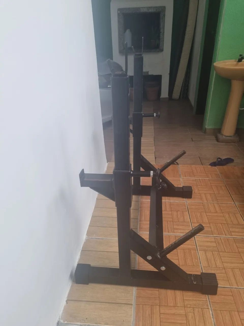 Cavalete Suporte Supino e Anilhas