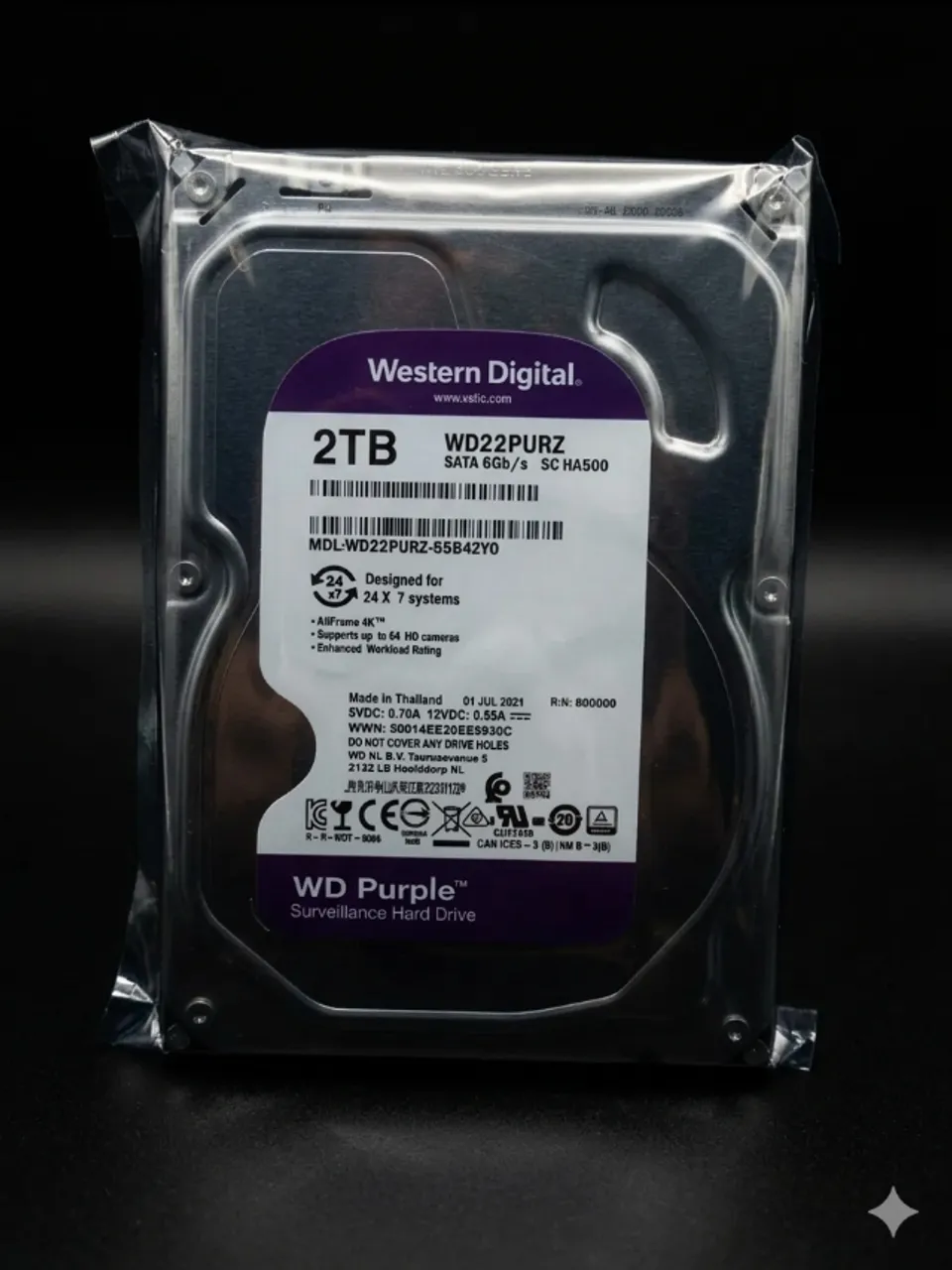 HDD 6TB WESTERN DIG PURPLE - Armazenamento - Nova Petrópolis, São