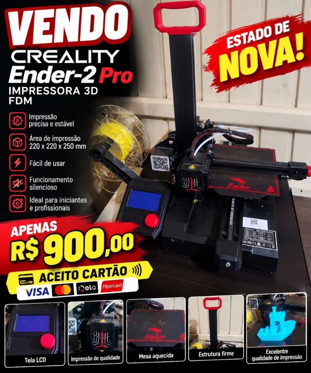 Vendo impressora 3D - Foto 2