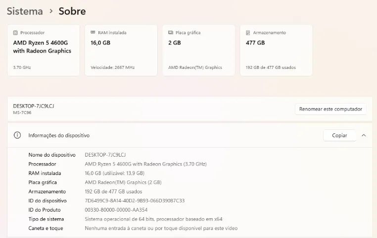 PC GAMER AMD RYZEN 5 4600G EXCELENTE - Foto 3