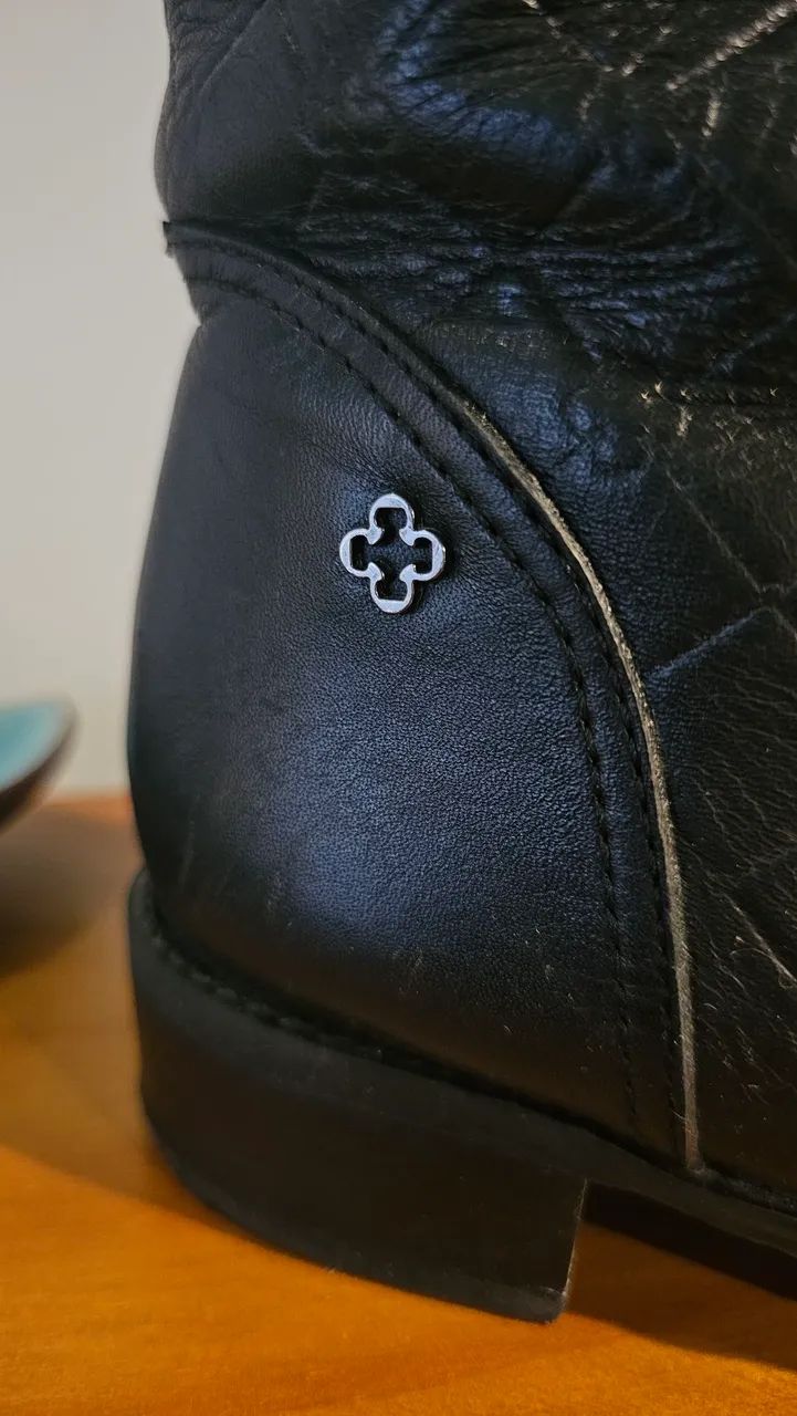 Bota Capodarte Couro Legítimo Preto 35 Br - Foto 2