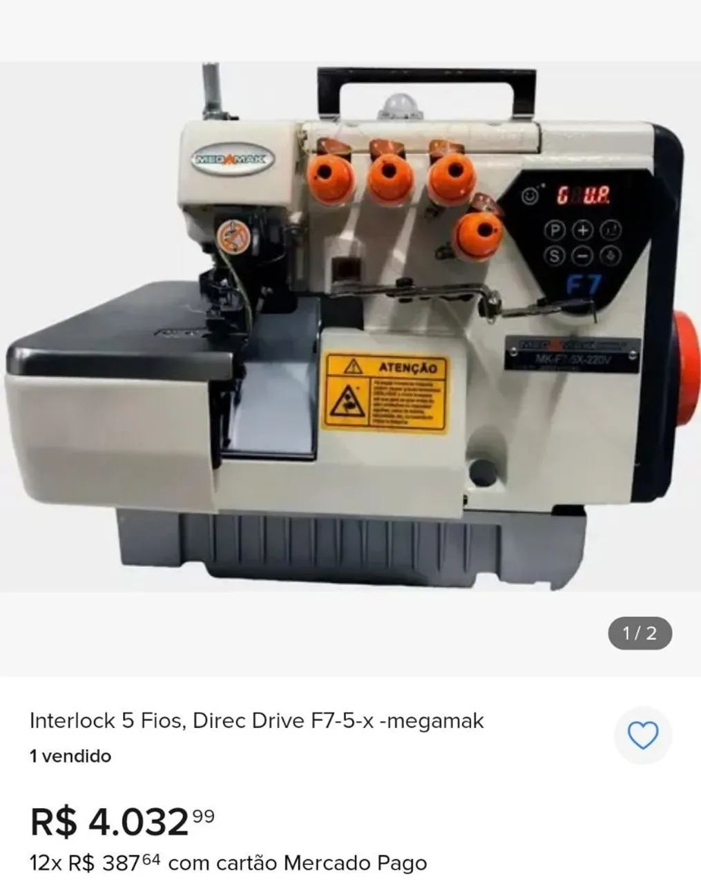 Máquina costura Overlock - Foto 2