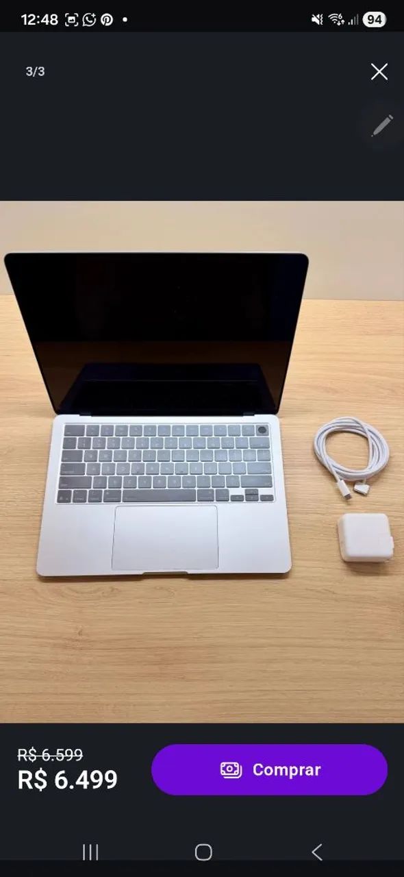 MacBook M4 Air 24Gb RAM 512Gb SSD - 15 polegadas - Foto 2