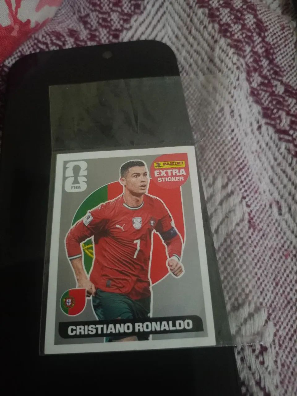 Figurinha do Cristiano Ronaldo Prata ?