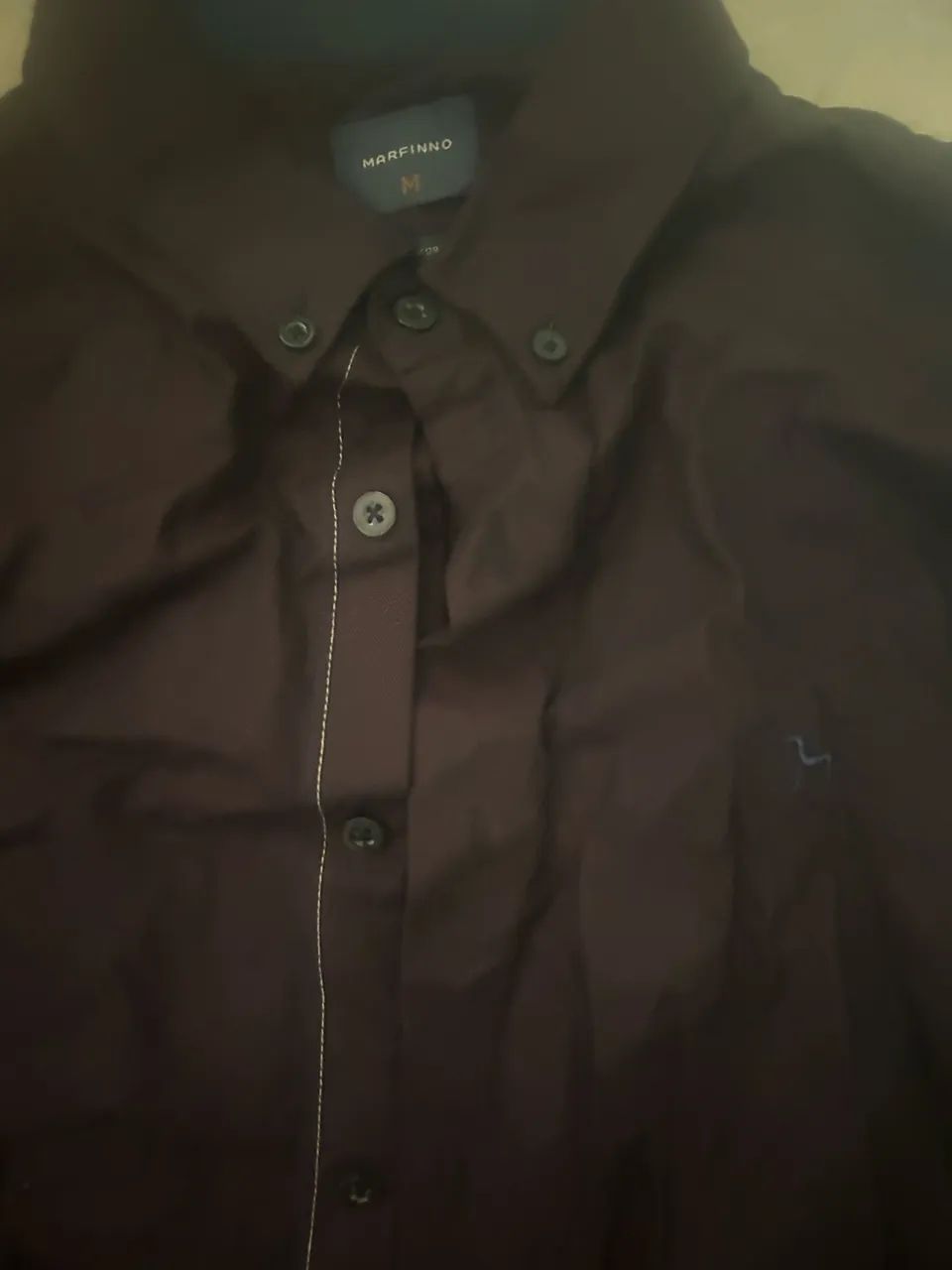  camisa manga longa, marfinno. Nova.