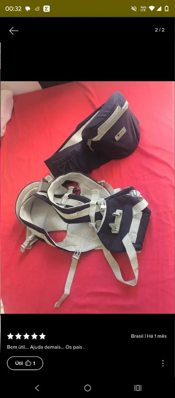 Vendo este canguru NOVO. R$ 70