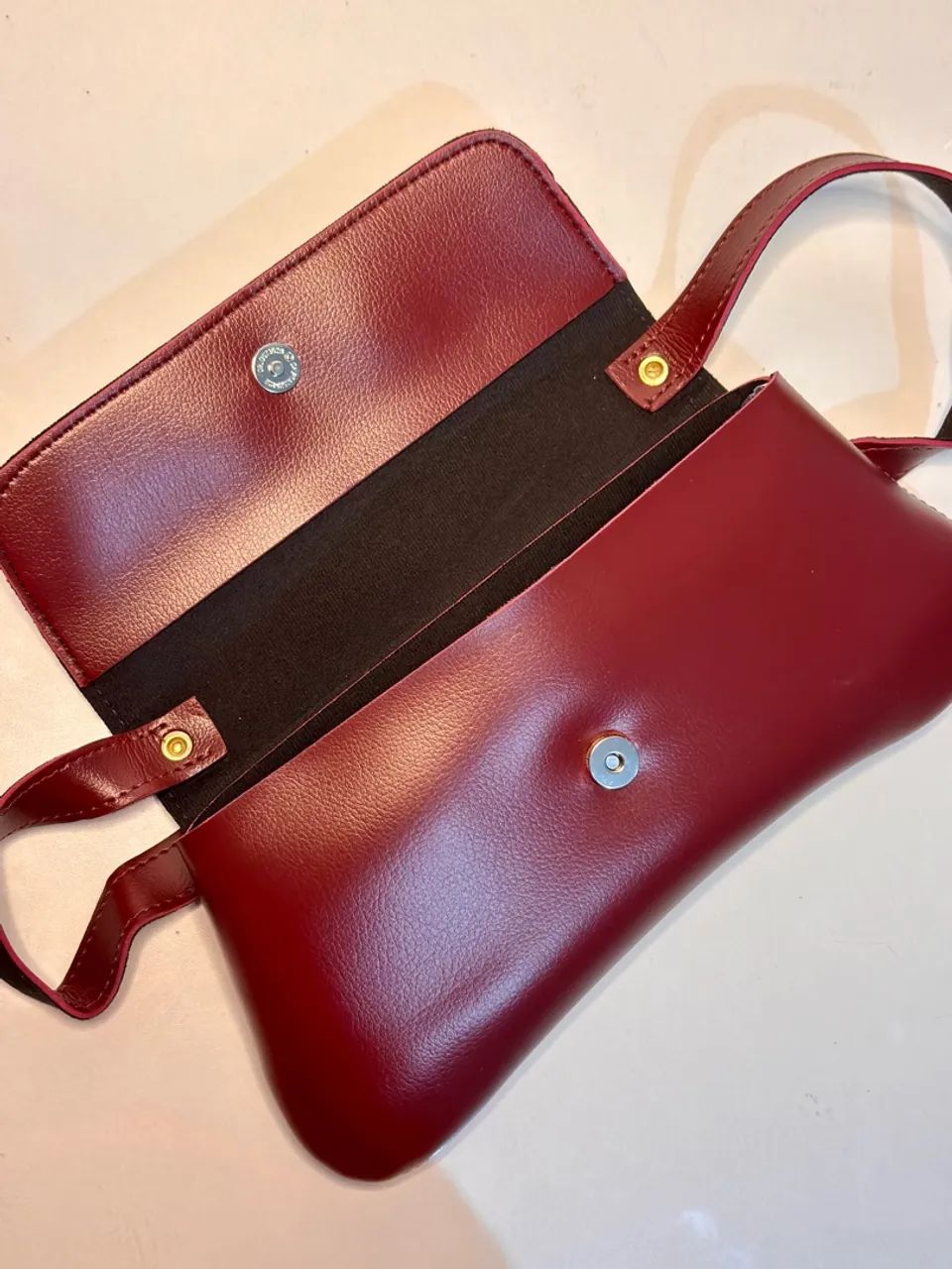 Bolsa feminina bordô/vinho lindissimaa - Foto 3