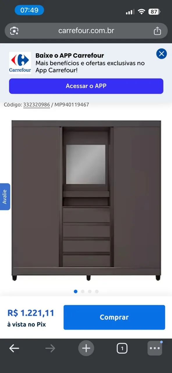 GUARDA ROUPA LACRADO