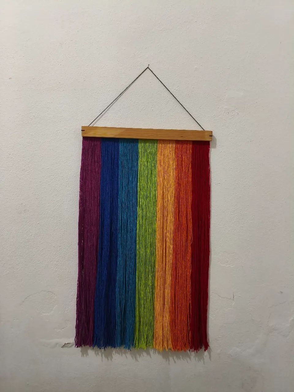 Bandeira LGBT em macramé 
