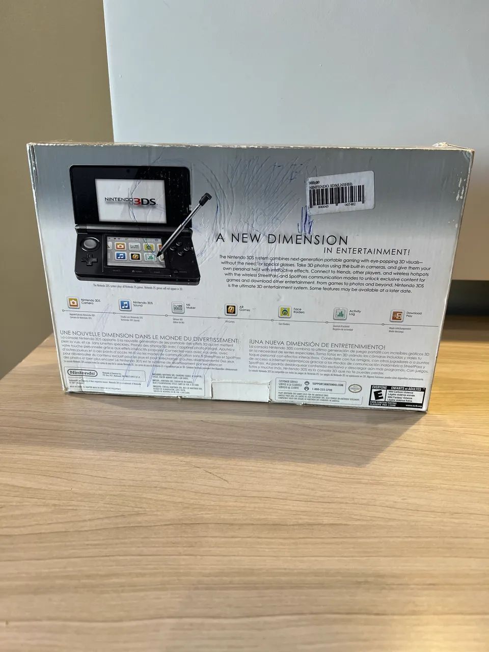 Nintendo 3 DS Cosmo Black Completo na caixa com Manual de