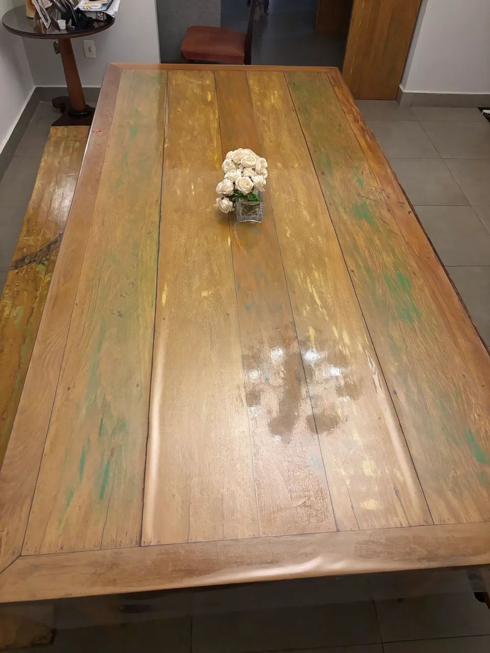 Mesa madeira de demolição 