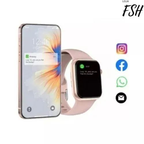 Smartwatch T900 Mini Tela Amoled 3 Pulseiras - Foto 3