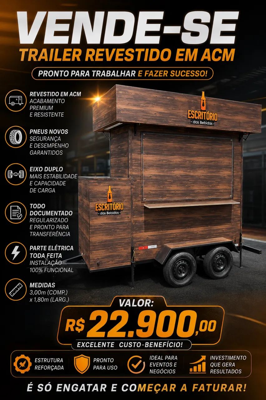 Trailer food truck