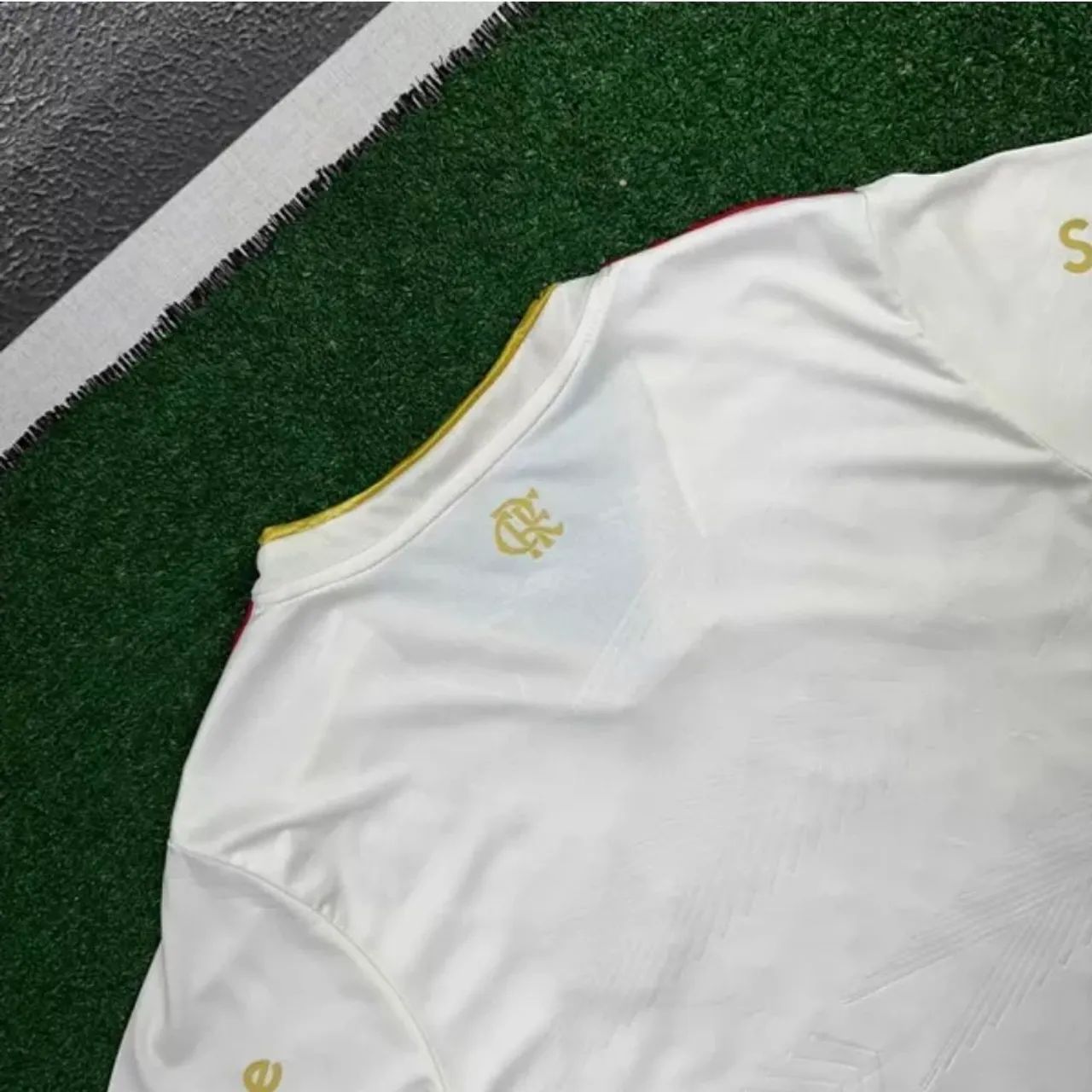 Camisa Flamengo 25/26 - Bege - Foto 3