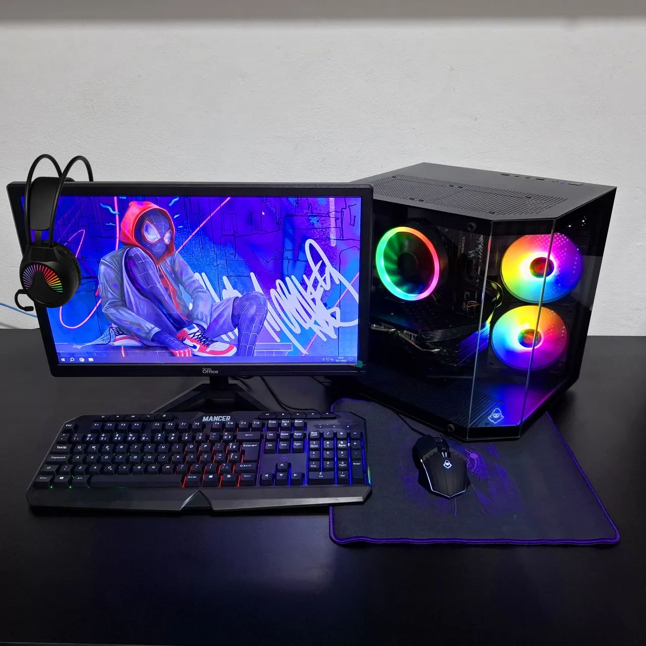 PC Gamer Ryzen 5 + RX580 - Roda Tudo