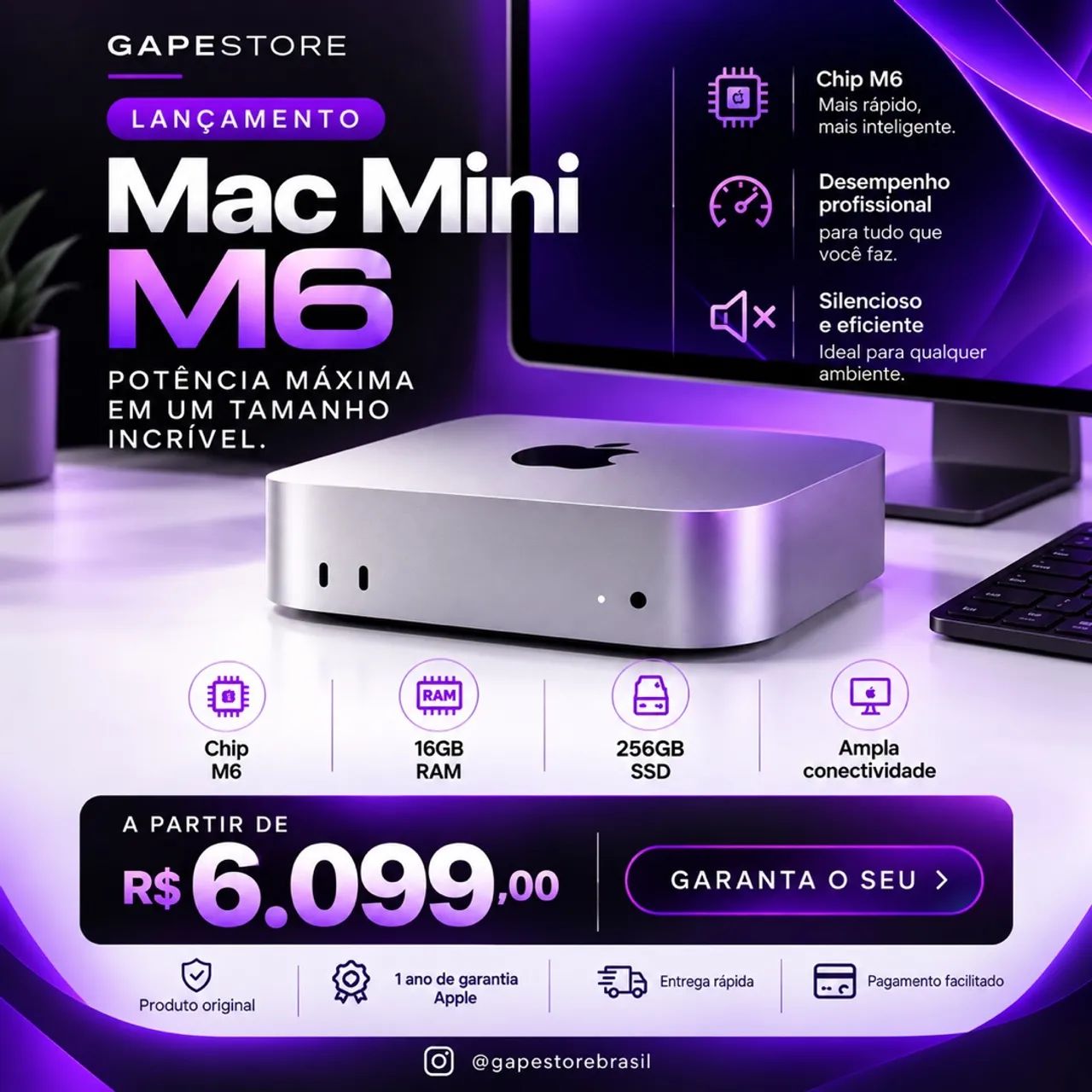 Mac Mini M6 16/256gb 