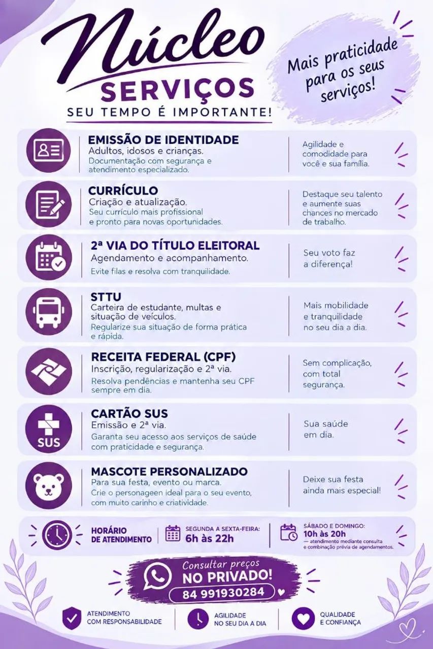 Serviço de agendamento 