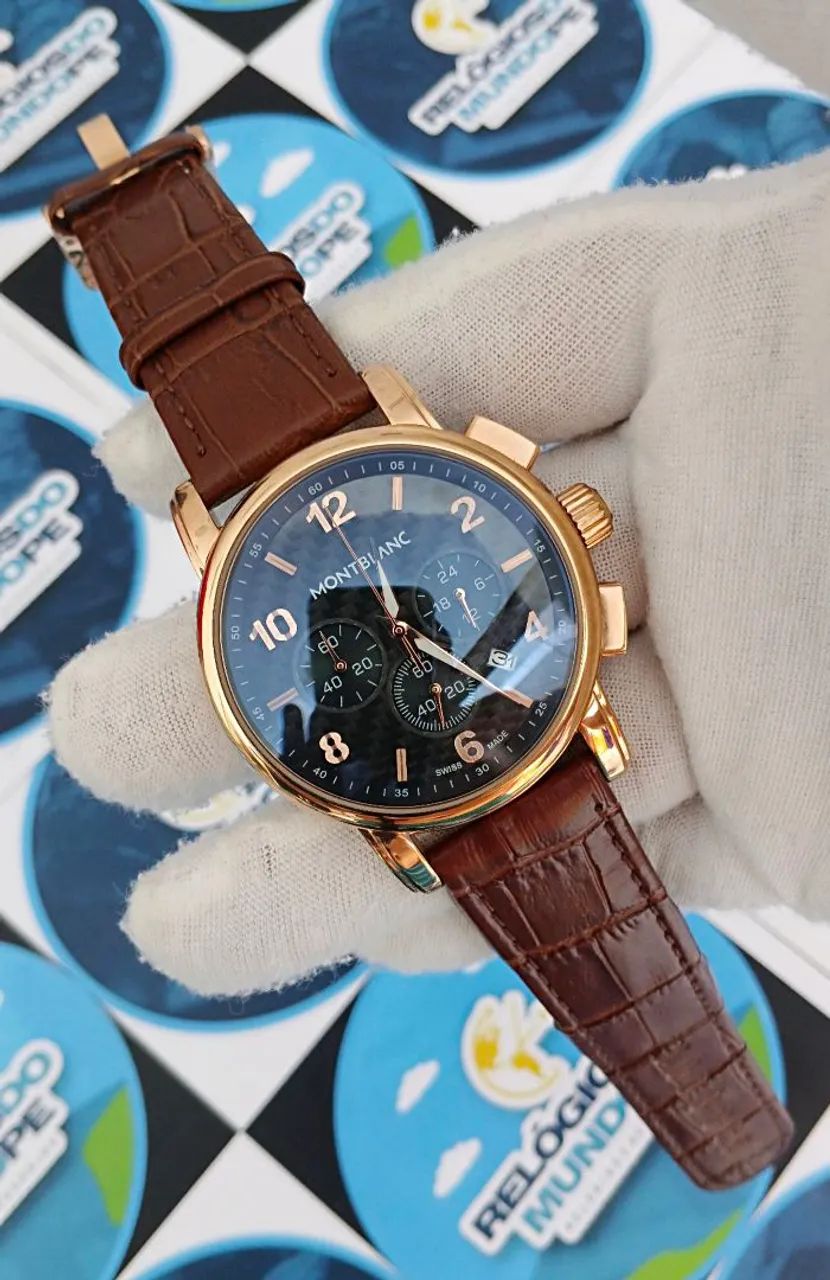 RELOGIO MONTBLANC CHNOGRAPH ROSE - Foto 2