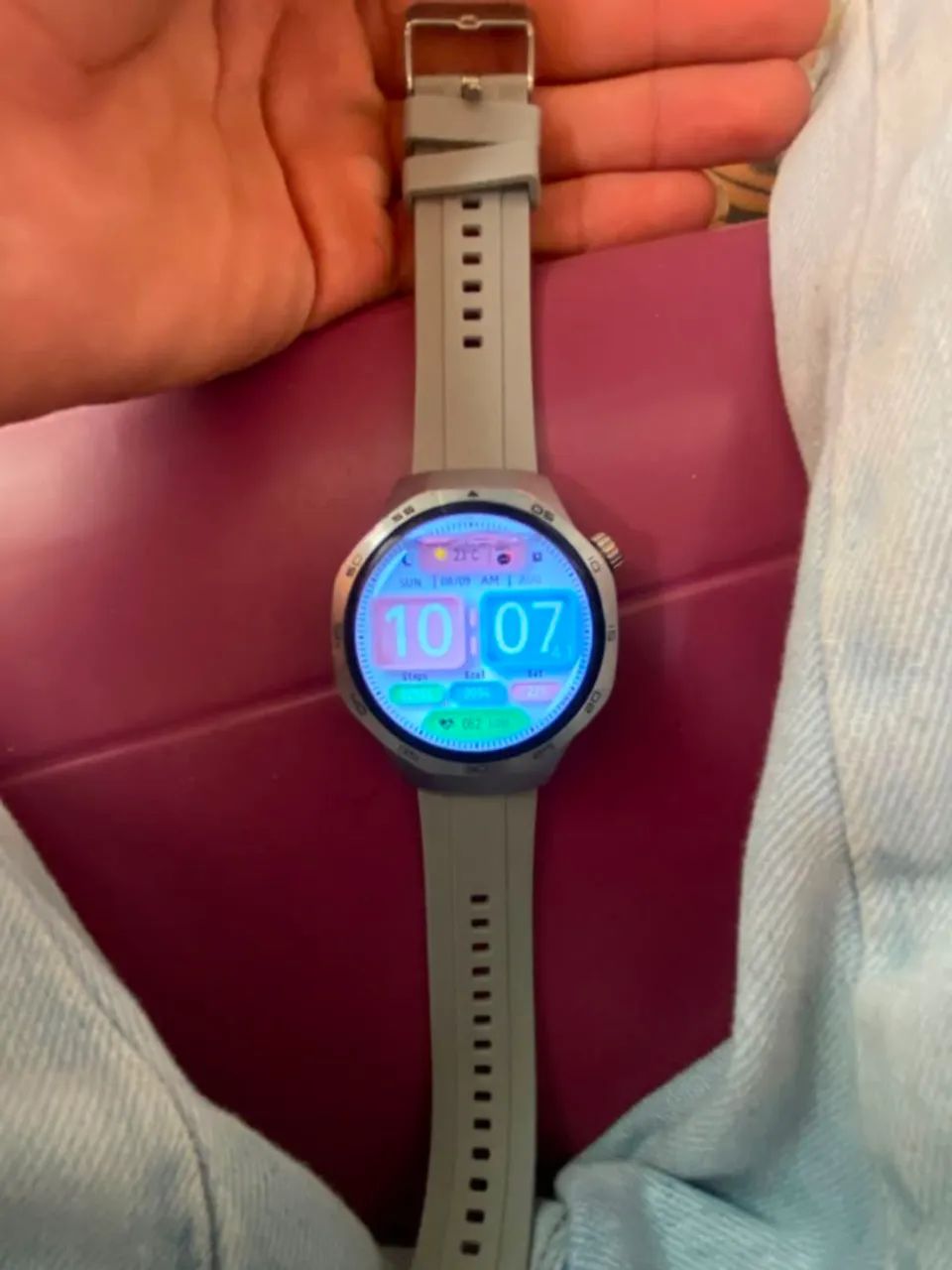 relógio de pulso digital com NFC, vendo ou troco - Foto 3
