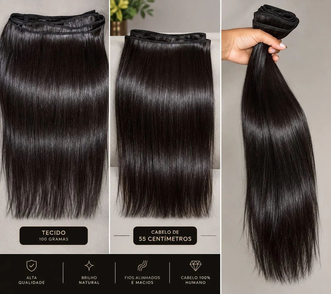 Vendo cabelo humano tecido. 