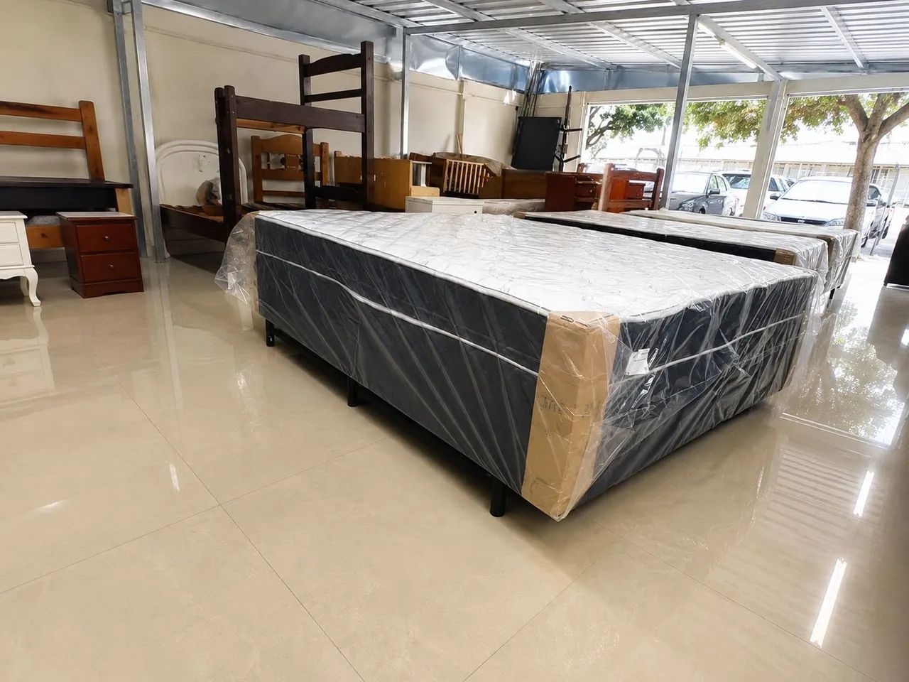 Cama Box Casal Nova com Colchão Cjd Espuma  - Foto 2