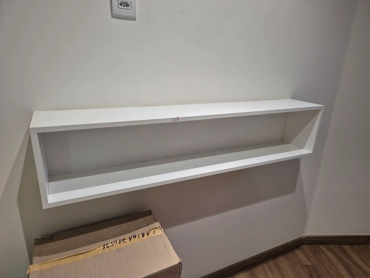 Nicho retangular branco de mdf - Foto 2